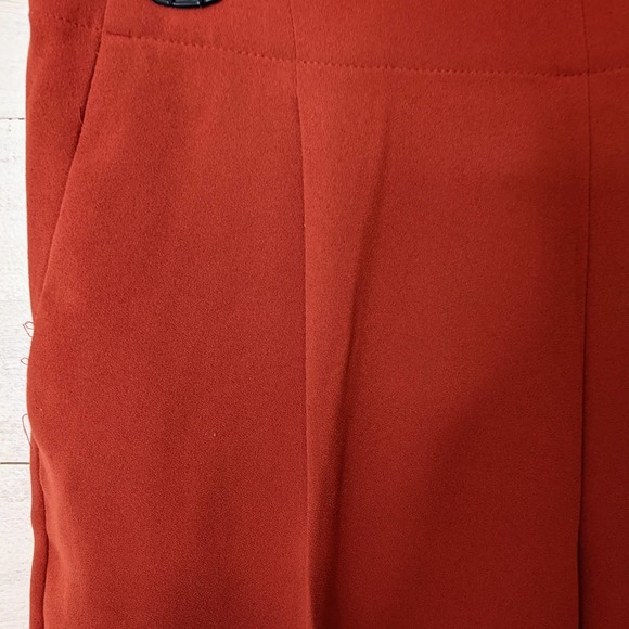 Loft Rust Dressy Pleated Shorts with Elastic Waist Size Small - Picture 3 of 6